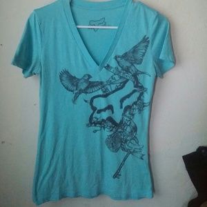 FOX t-shirt v neck size M